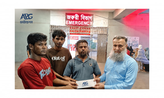 ABG Foundation Extends Helping Hand to Burn Victim with Treatment Costs