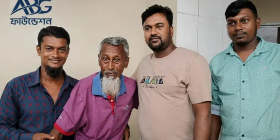 অসহায় বৃদ্ধের পাশে আনভীর বসুন্ধরা গ্রুপ ফাউন্ডেশন